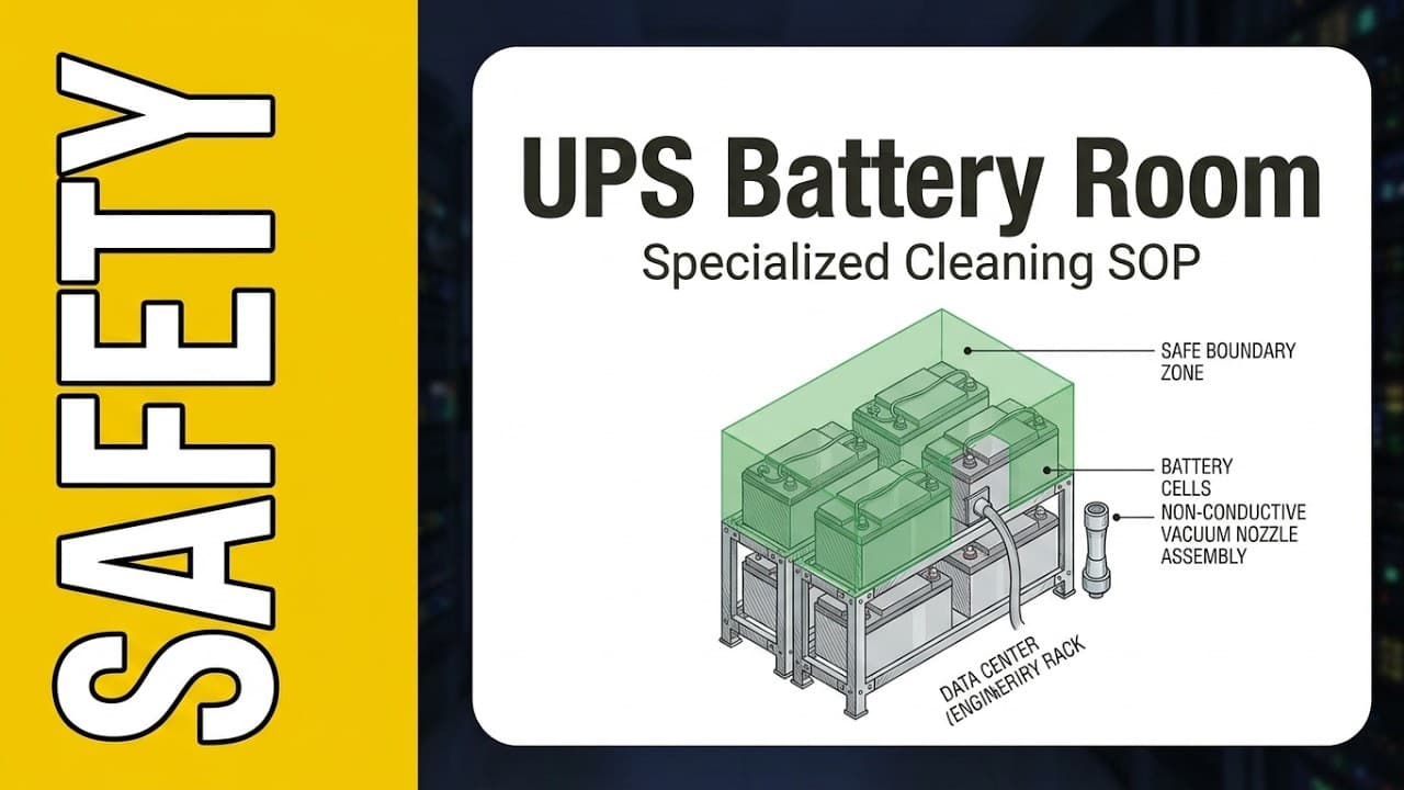 How to Clean Live UPS Battery Racks Safely Without Causing a Short Circuit